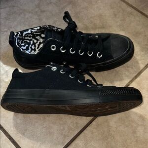 Converse Black High-Top Sneakers with Canvas Upper